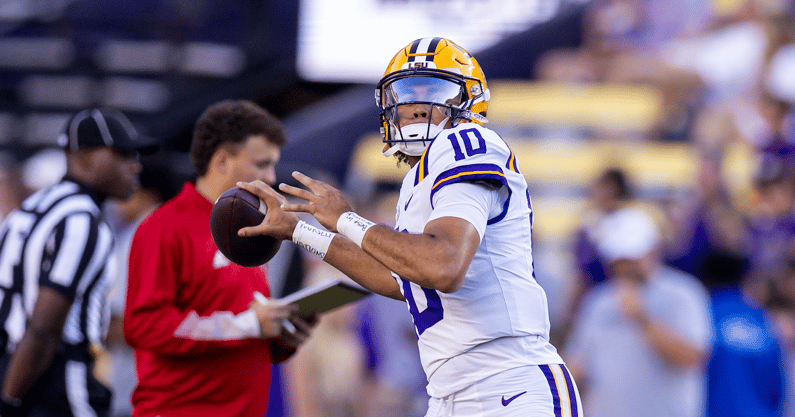 LSU's first Transfer Portal announcement is in after the 2024 season (Photo: © Stephen Lew-Imagn Images)